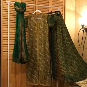 Indian/Pakistani Langa with Long Full kam Shirt